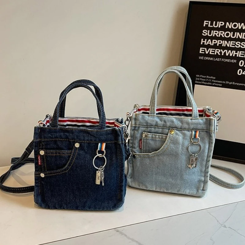 Ladies' Crossbody Bags Creative Retro Washed Denim Personalized Fashionable Verstaile Handbags High-quality Shoulder Bags Girl
Ladies' Crossbody Bags Creative Retro Washed Denim Personalized Fashionable Verstaile Handbags High-quality Shoulder Bags Girl