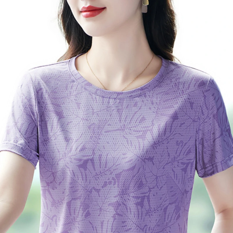 Summer Round Neck Quick-drying Short Sleeves T-shirts Women Basic Women's Clothing Aesthetic Youthful Woman Clothes Shirt Tops
Summer Round Neck Quick-drying Short Sleeves T-shirts Women Basic Women's Clothing Aesthetic Youthful Woman Clothes Shirt Tops