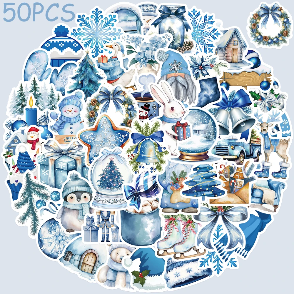 50pcs Cartoon Blue Winter Stickers Decals For Phone Scrapbook Luggage Guitar DIY Graffiti Aesthetic Stickers Creative Toys Gifts
50pcs Cartoon Blue Winter Stickers Decals For Phone Scrapbook Luggage Guitar DIY Graffiti Aesthetic Stickers Creative Toys Gifts