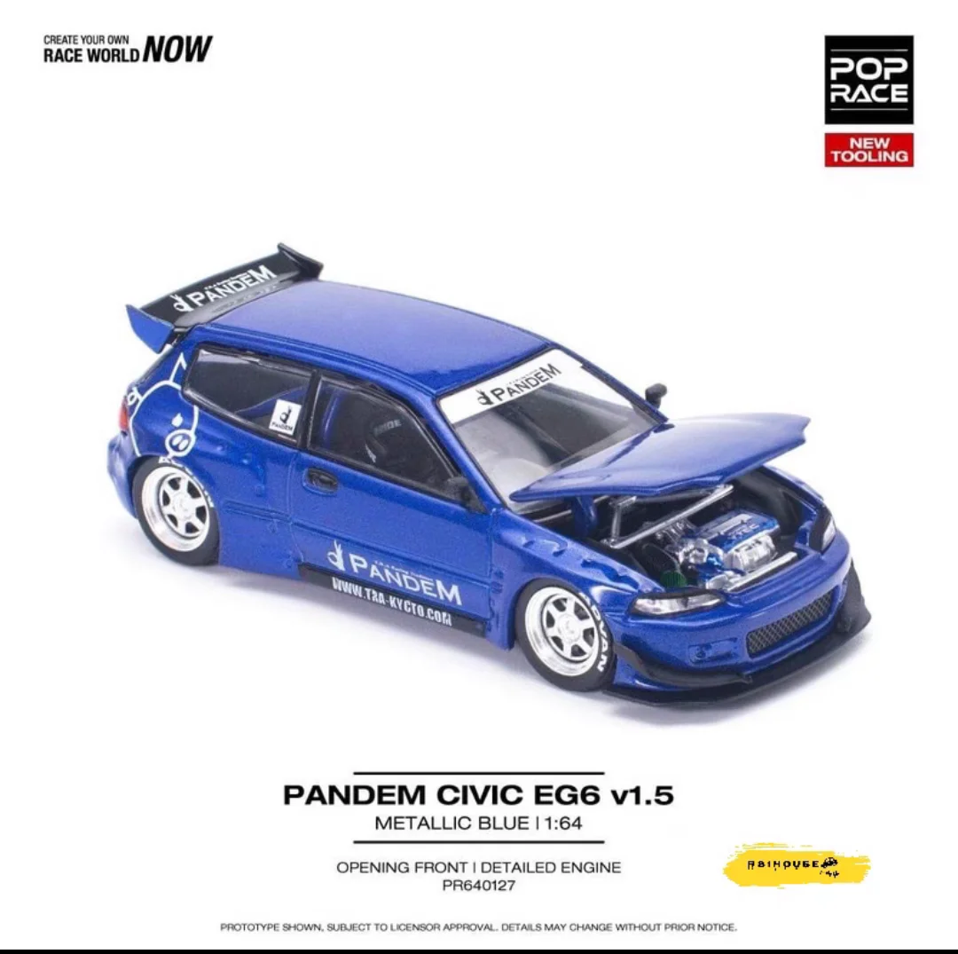 Spot POP RACE 1/64 Hong Kong Version Civic PANDEM CIVIC EG6 Metal Blue, Alloy Car Model
Spot POP RACE 1/64 Hong Kong Version Civic PANDEM CIVIC EG6 Metal Blue, Alloy Car Model