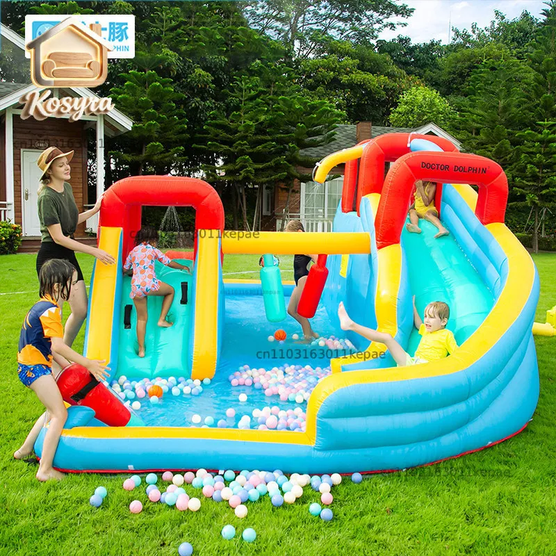Doctor Dolphin Double Slide Inflatable Castle Indoor Outdoor Children's Trampoline Jumping Bed Household Sprinkler Naughty Castl
Doctor Dolphin Double Slide Inflatable Castle Indoor Outdoor Children's Trampoline Jumping Bed Household Sprinkler Naughty Castl