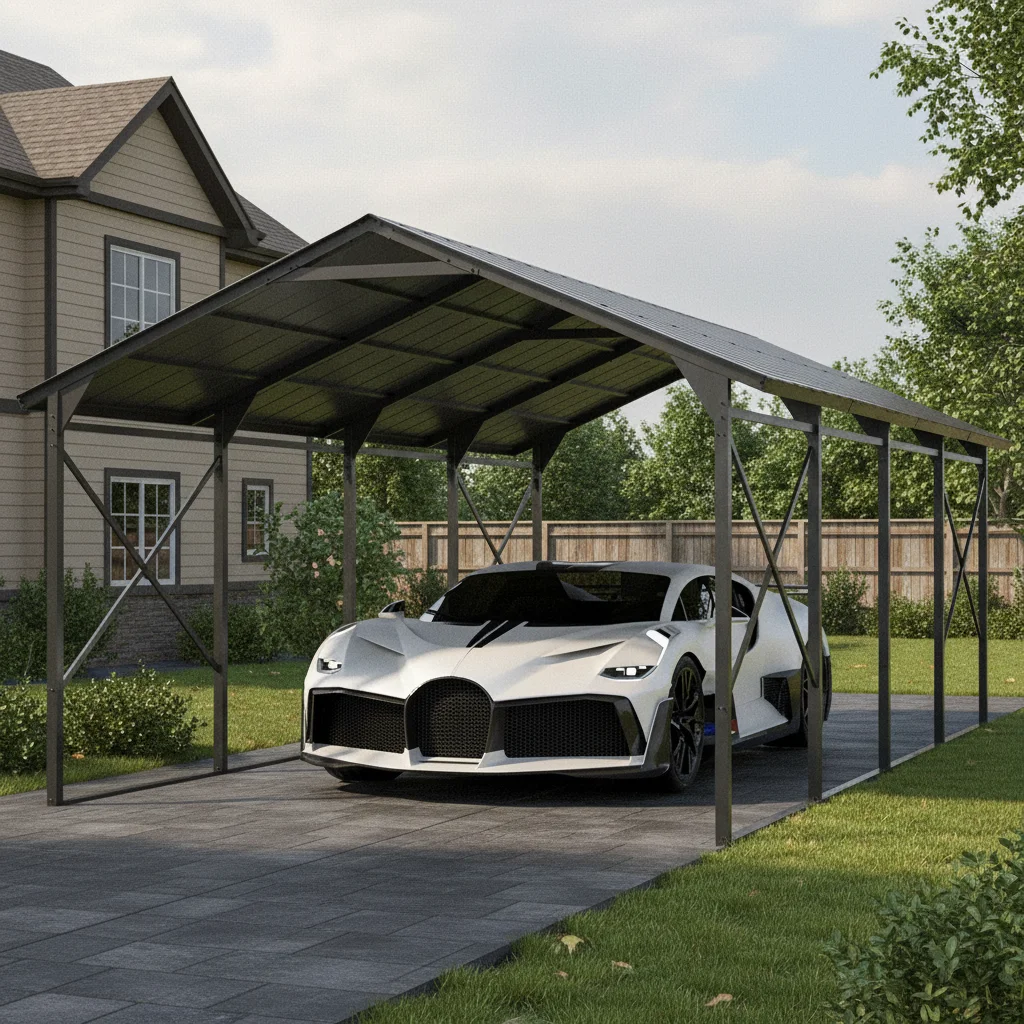 12x22 Heavy Duty Carport Galvanized Steel Roof Enhanced Frame Metal All Weather Garage Cars Trucks Boats Tractors Grey, Custom
12x22 Heavy Duty Carport Galvanized Steel Roof Enhanced Frame Metal All Weather Garage Cars Trucks Boats Tractors Grey, Custom