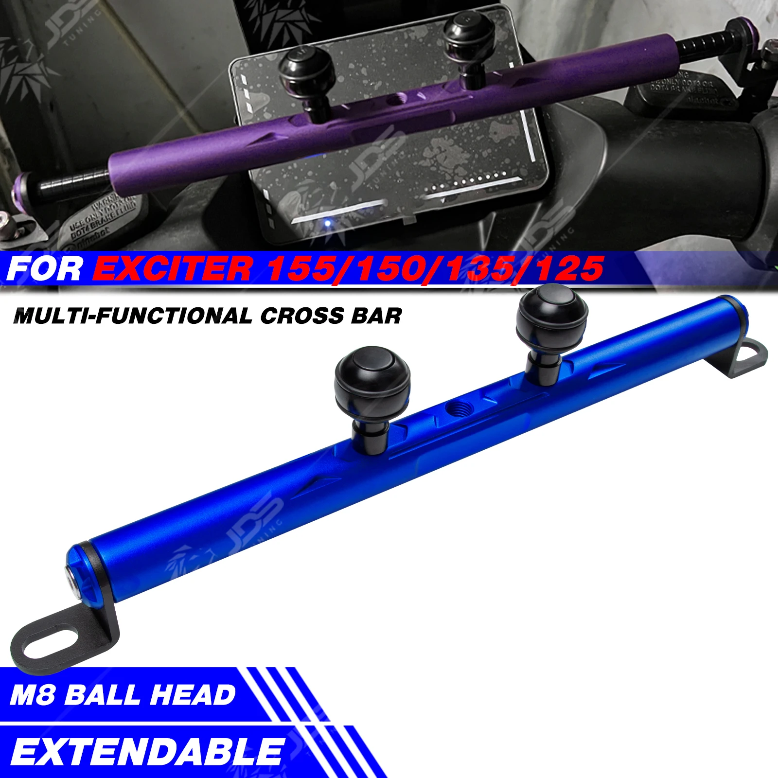 JDSTUNING For YAMAHA EXCITER 155/150/135/125 Crossbar Balance Beam Multifunction Bar Phone Holder Bracket Accessories Parts
JDSTUNING For YAMAHA EXCITER 155/150/135/125 Crossbar Balance Beam Multifunction Bar Phone Holder Bracket Accessories Parts