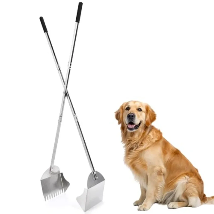 48 Heavy Duty Stainless Steel Pooper Scooper for Large Dogs with Large Opening Long Handle Ideal for Grass Dirt Gravel Yard Ind
48 Heavy Duty Stainless Steel Pooper Scooper for Large Dogs with Large Opening Long Handle Ideal for Grass Dirt Gravel Yard Ind