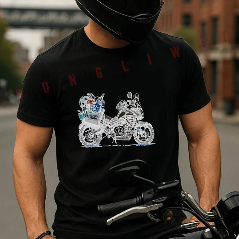 Motorcycle Fashion Trendy Men's Women Summer Cotton T-shirt Moto Short Sleeved Casual Basic TShirt Round Neck Unisex Tops
Motorcycle Fashion Trendy Men's Women Summer Cotton T-shirt Moto Short Sleeved Casual Basic TShirt Round Neck Unisex Tops