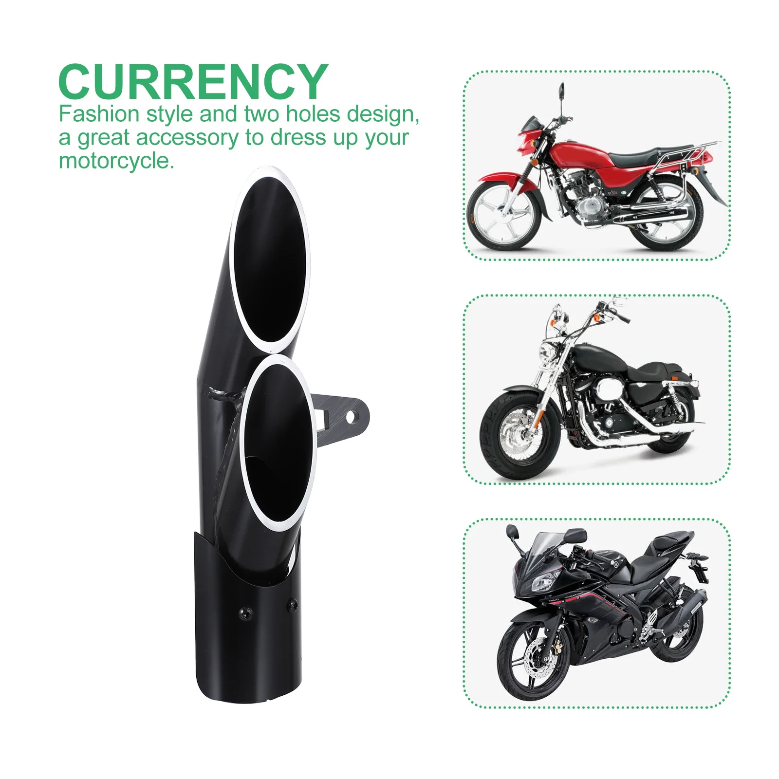 1Set Motorcycle Exhaust Pipe Max Output Compact Size Fashionable Design Excellent Performance Durable Material Motorcycle 
1Set Motorcycle Exhaust Pipe Max Output Compact Size Fashionable Design Excellent Performance Durable Material Motorcycle
