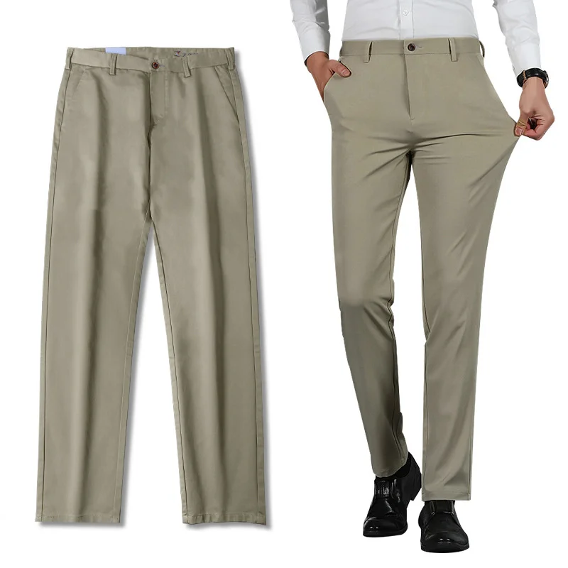 Suit Black Pants Men Business Formal Straight Stretch Fit High Quality Flat Trousers for Male 2022 Summer Dress Pants
Suit Black Pants Men Business Formal Straight Stretch Fit High Quality Flat Trousers for Male 2022 Summer Dress Pants
