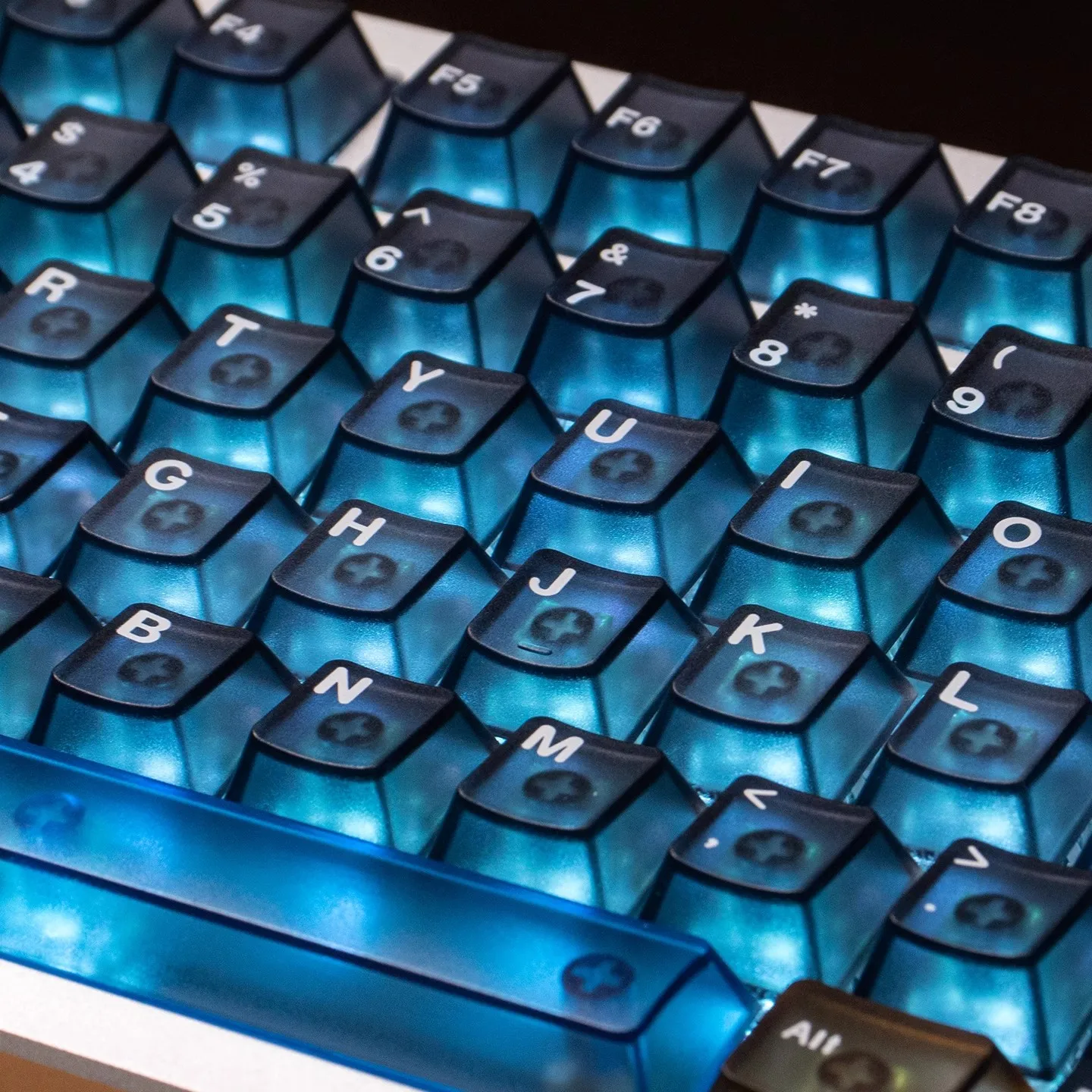 153keys Interstellar keycap Blue Transparent Keycap Cherry Profile UV pad print PC Keycap For MX 64/87/96/104 Mechanical Keybord
153keys Interstellar keycap Blue Transparent Keycap Cherry Profile UV pad print PC Keycap For MX 64/87/96/104 Mechanical Keybord