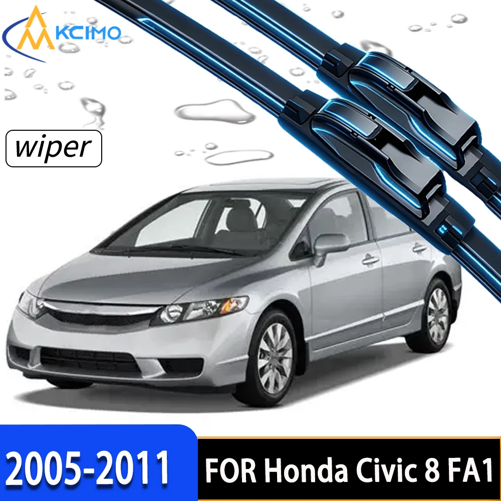 Premium Rubber Front Windshield Wiper Blades For Honda Civic 8 FA1 2005-2011,Durable Direct Replacement,Clear All-Weather Vision
Premium Rubber Front Windshield Wiper Blades For Honda Civic 8 FA1 2005-2011,Durable Direct Replacement,Clear All-Weather Vision