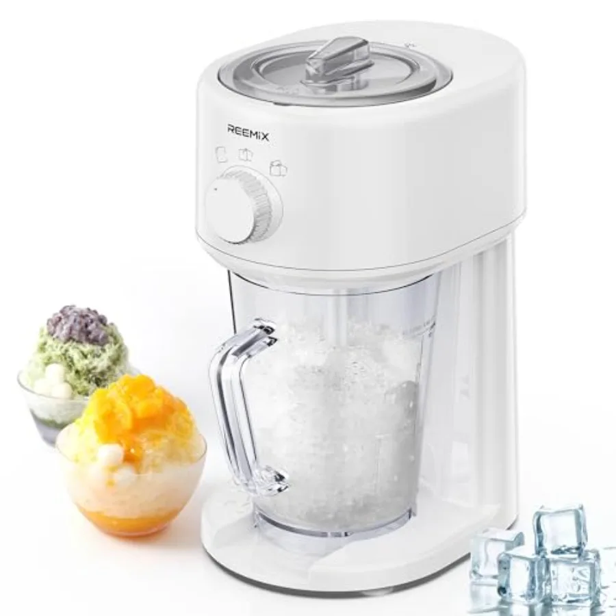 Reemix Shaved Ice Machine, Electric Ice Shaver and Snow Cone Machine with Large Capacity Storage, Portable Ice Crusher Ice Thic
Reemix Shaved Ice Machine, Electric Ice Shaver and Snow Cone Machine with Large Capacity Storage, Portable Ice Crusher Ice Thic