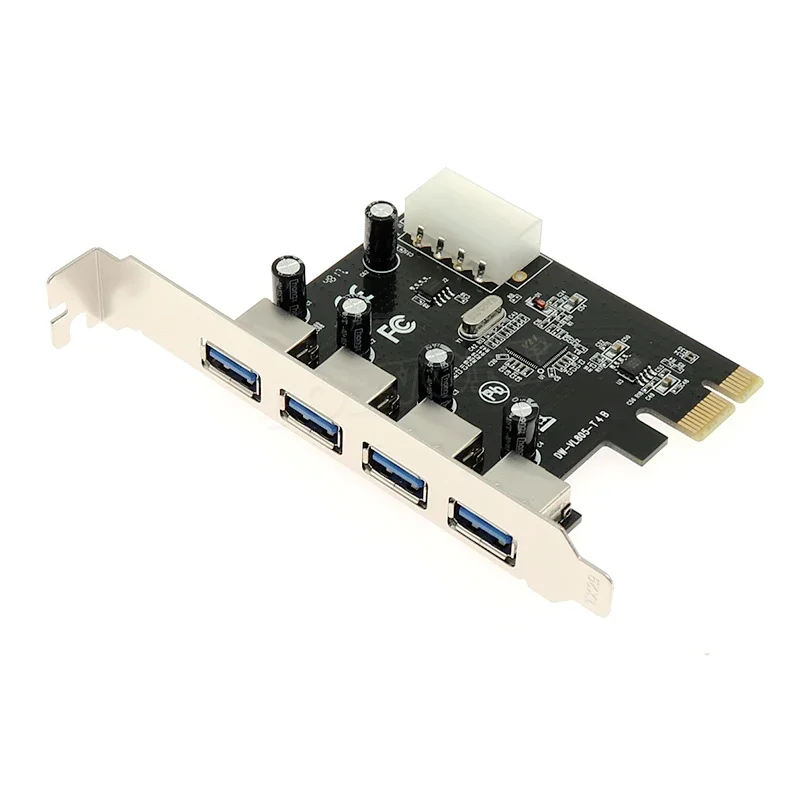 Суперскоростной 5 Гбит/с, 4 порта USB 3.0, карта управления PCIe/адаптер конвертера PCI Express в USB3.0 через чип win10
Суперскоростной 5 Гбит/с, 4 порта USB 3.0, карта управления PCIe/адаптер конвертера PCI Express в USB3.0 через чип win10