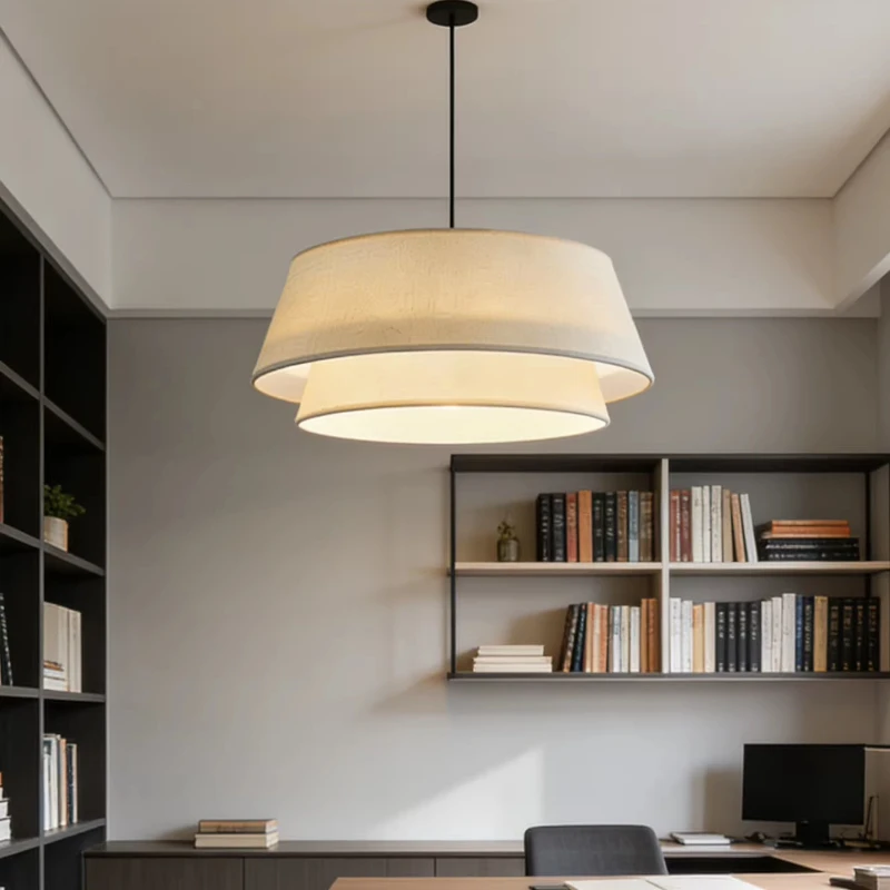 Japanese Medieval Style Pendant Light Double-layer Textile Crafts Lampshade LED Chandelier Bedroom Study Room Homestay Luminaire
Japanese Medieval Style Pendant Light Double-layer Textile Crafts Lampshade LED Chandelier Bedroom Study Room Homestay Luminaire