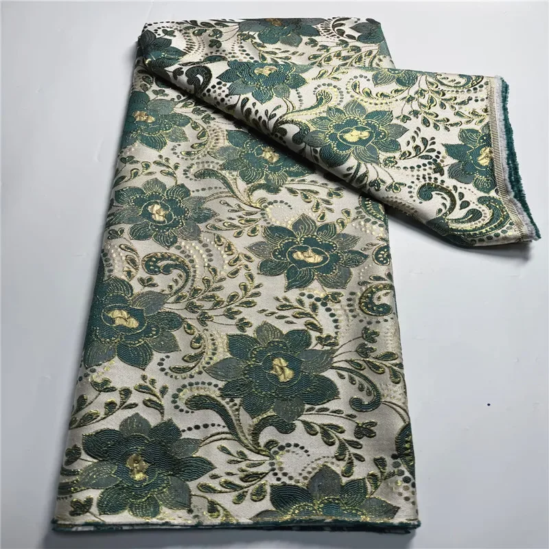 African Brocade Jacquard Lace Fabric 2025 High Quality 5Yards Net Lace French Gilding Lace Fabric For Wedding Dress 9L622403
African Brocade Jacquard Lace Fabric 2025 High Quality 5Yards Net Lace French Gilding Lace Fabric For Wedding Dress 9L622403