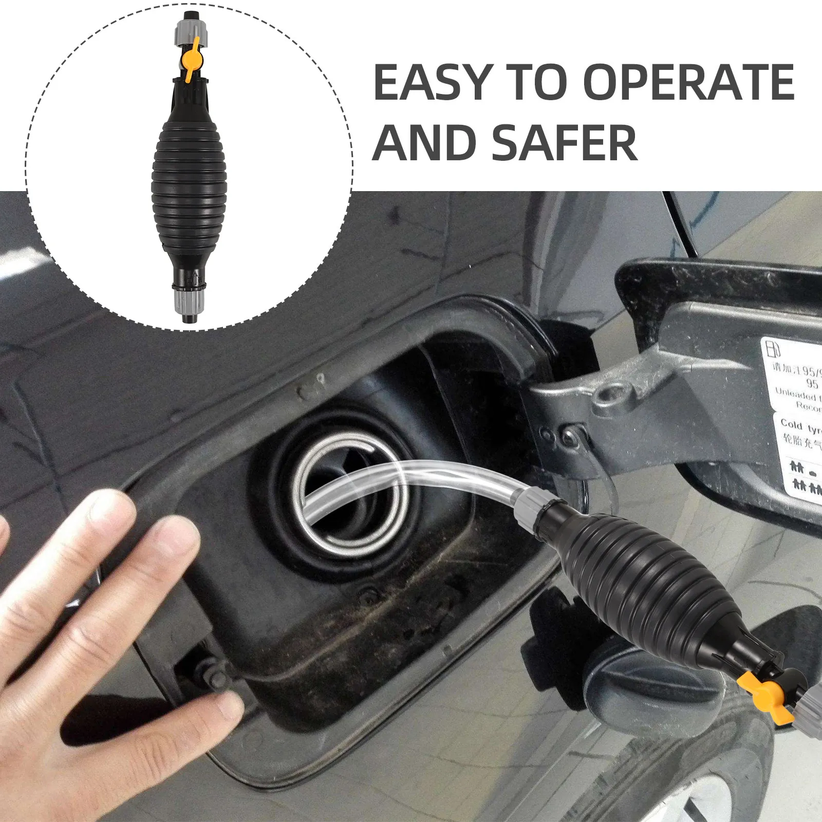Portable Manual Siphon Pump Transfer Pump Siphon Hose Liquid Oil Water Extraction Car Fish Tank Use Hand Pumps
Portable Manual Siphon Pump Transfer Pump Siphon Hose Liquid Oil Water Extraction Car Fish Tank Use Hand Pumps