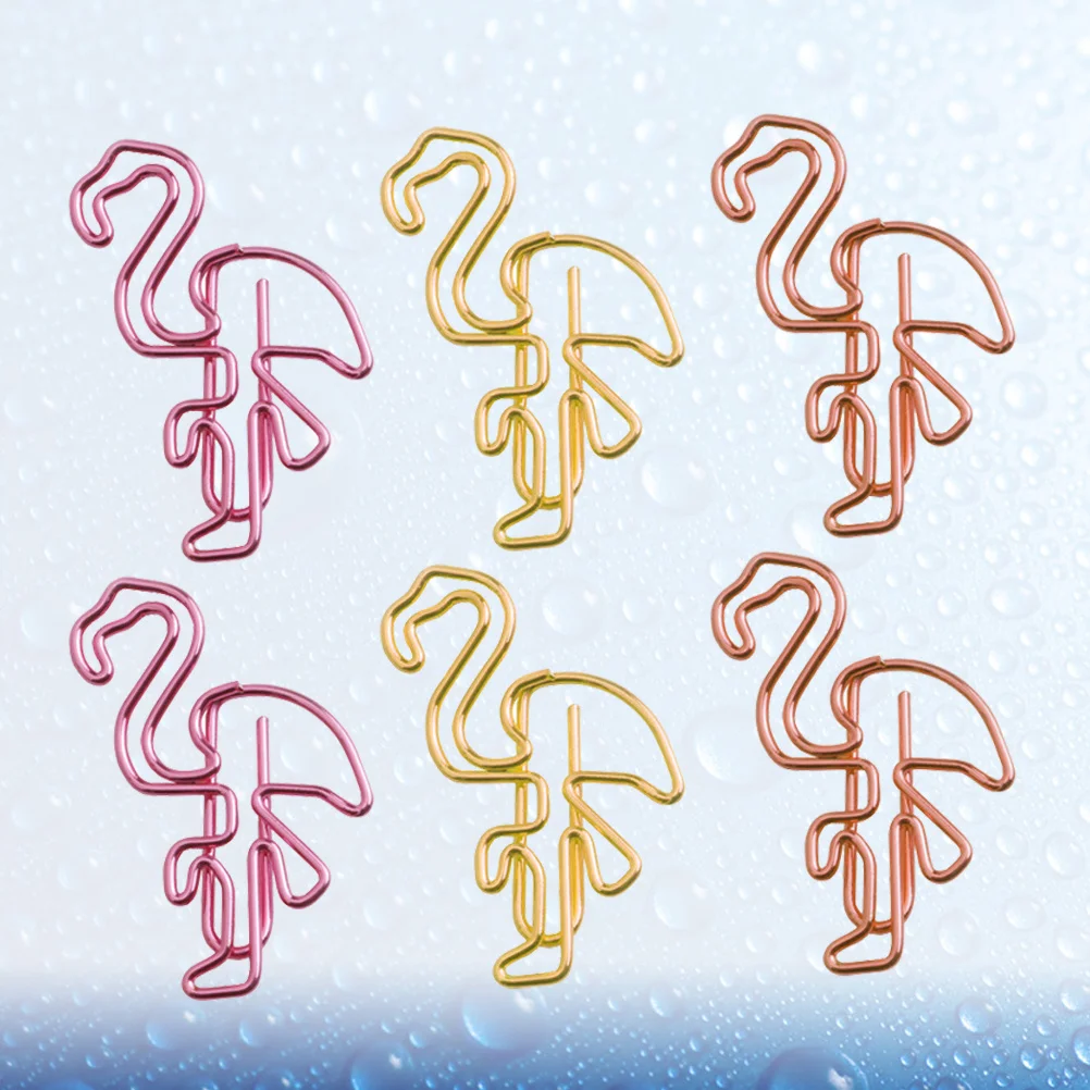 30Pcs Metal Paper Clips Flamingo Shape Creative Bookmark File Clamps for Office Classroom Home Decorative Shaped Paperclips
30Pcs Metal Paper Clips Flamingo Shape Creative Bookmark File Clamps for Office Classroom Home Decorative Shaped Paperclips
