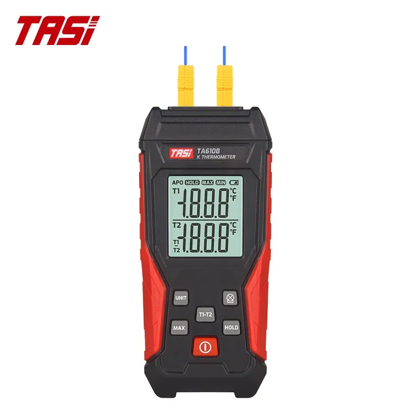 LED IndicatorTASI TA610B Digital Handheld Thermocouple Sensor K/J Type Temperature Data Logger with ABS Probe OEM & ODM Supporte
LED IndicatorTASI TA610B Digital Handheld Thermocouple Sensor K/J Type Temperature Data Logger with ABS Probe OEM & ODM Supporte