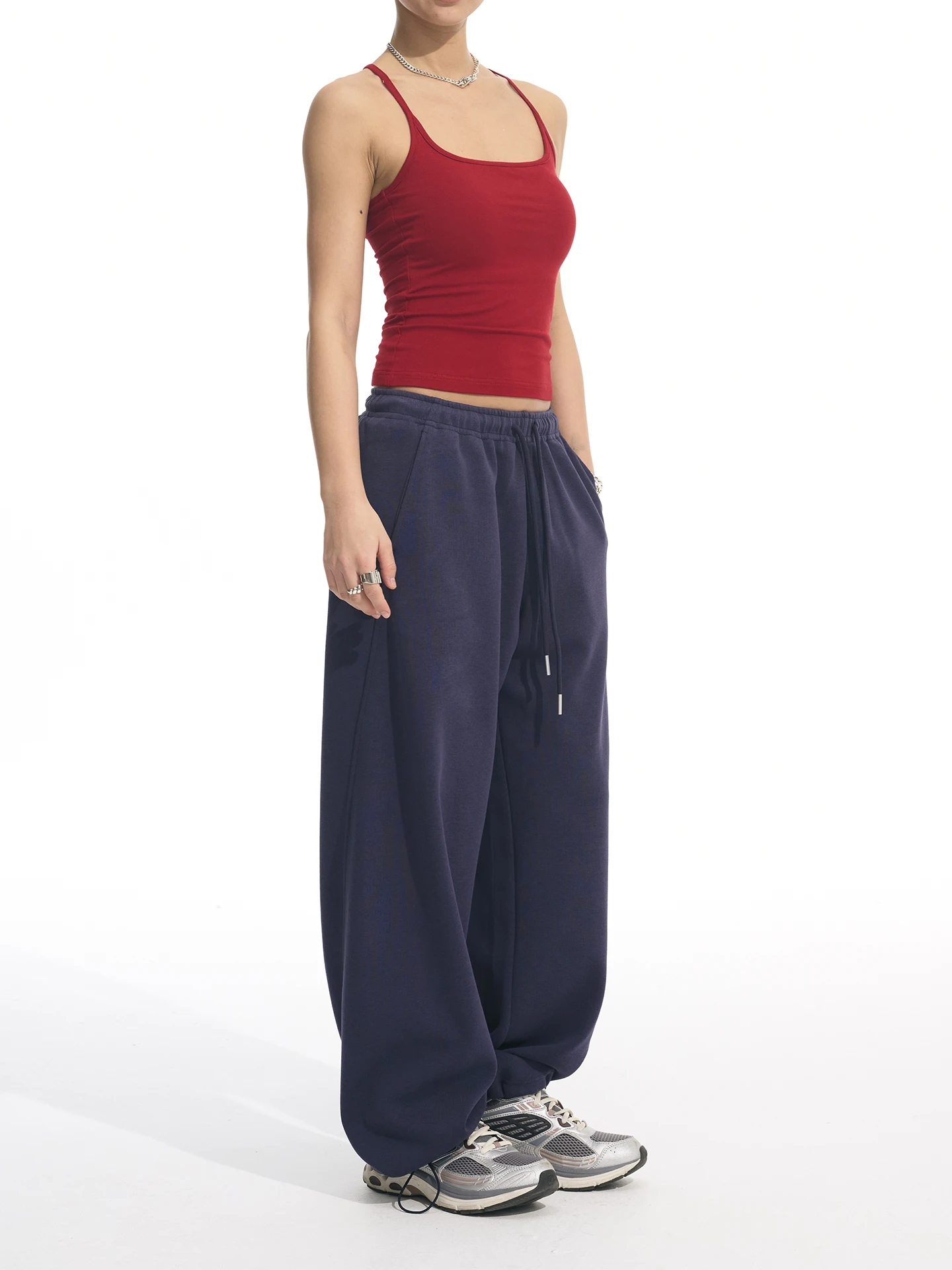 Loose Casual Sweatpants Spring Summer Blue Elastic Waist Sports Pants Two-Way Wear Straight Leg Knitted Cotton Polyester
Loose Casual Sweatpants Spring Summer Blue Elastic Waist Sports Pants Two-Way Wear Straight Leg Knitted Cotton Polyester