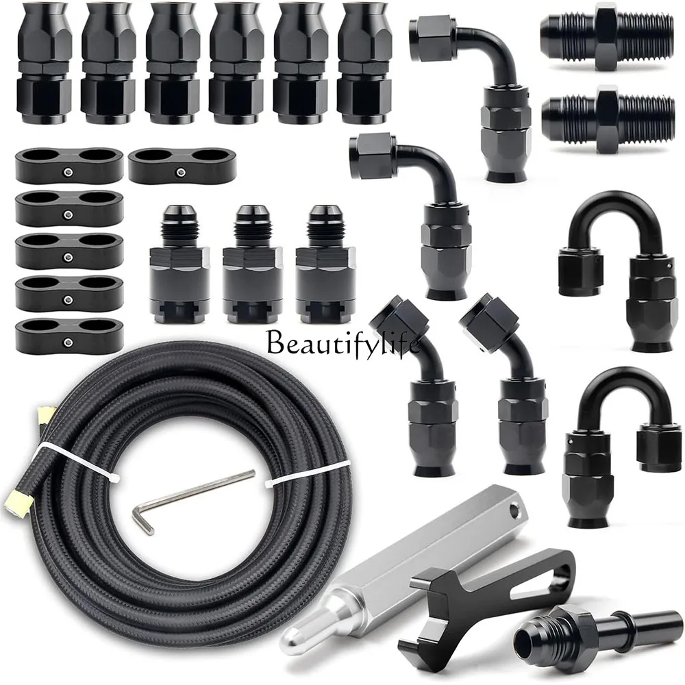 Cross-border hot-selling PTFE material 7.6 meters nylon braided fuel pipe AN6 YouTube connector mounting rod combination kit
Cross-border hot-selling PTFE material 7.6 meters nylon braided fuel pipe AN6 YouTube connector mounting rod combination kit