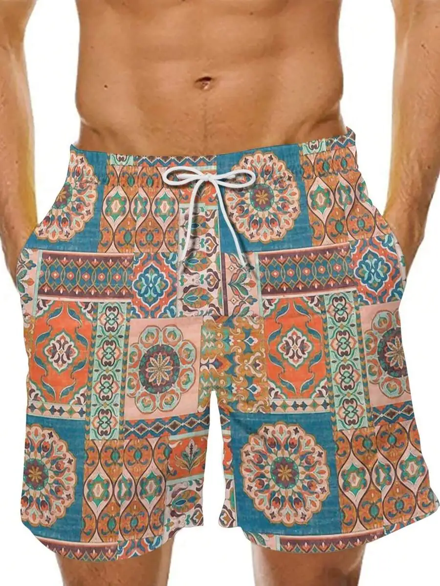 Mens Bohemian Pattern Beach Shorts Quick Dry Casual Summer Swim Trunks
Mens Bohemian Pattern Beach Shorts Quick Dry Casual Summer Swim Trunks