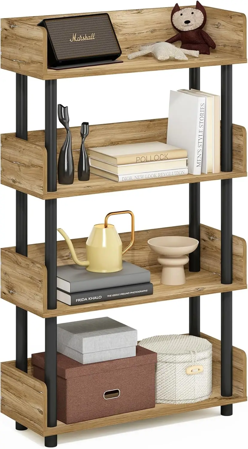 TURN-N-TUBE 4-Tier Display Shelf, Storage Shelves, Book Shelf, Open Shelves with Rounded Corner Top Edges, for Organization and
TURN-N-TUBE 4-Tier Display Shelf, Storage Shelves, Book Shelf, Open Shelves with Rounded Corner Top Edges, for Organization and