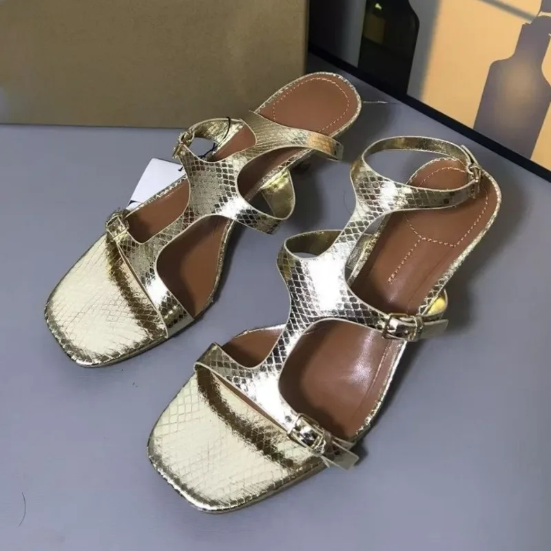 Summer Women High Heels Sandals Gold Animal Pattern Print Open Toe New Design Buckle Strap Slingbacks Sexy Party Ladie Shoes 
Summer Women High Heels Sandals Gold Animal Pattern Print Open Toe New Design Buckle Strap Slingbacks Sexy Party Ladie Shoes
