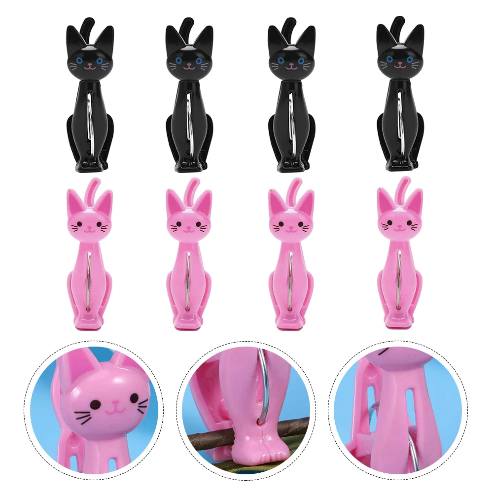 8pcs Cat Shape Clothes Clips Windproof Quilt Clamps Drying Towel Fixing Beach Chair Outdoor Plastic Clamps For Clothes Blankets
8pcs Cat Shape Clothes Clips Windproof Quilt Clamps Drying Towel Fixing Beach Chair Outdoor Plastic Clamps For Clothes Blankets