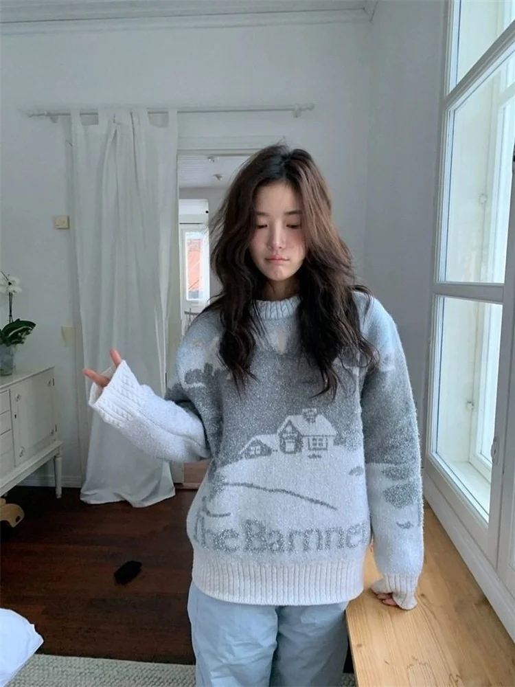 Новый вязаный свитер Bana Spring с длинными рукавами и круглым вырезом из шерстяной смеси, с буквенным принтом, мягкий, удобный, для повседневной носки, женский
Новый вязаный свитер Bana Spring с длинными рукавами и круглым вырезом из шерстяной смеси, с буквенным принтом, мягкий, удобный, для повседневной носки, женский
