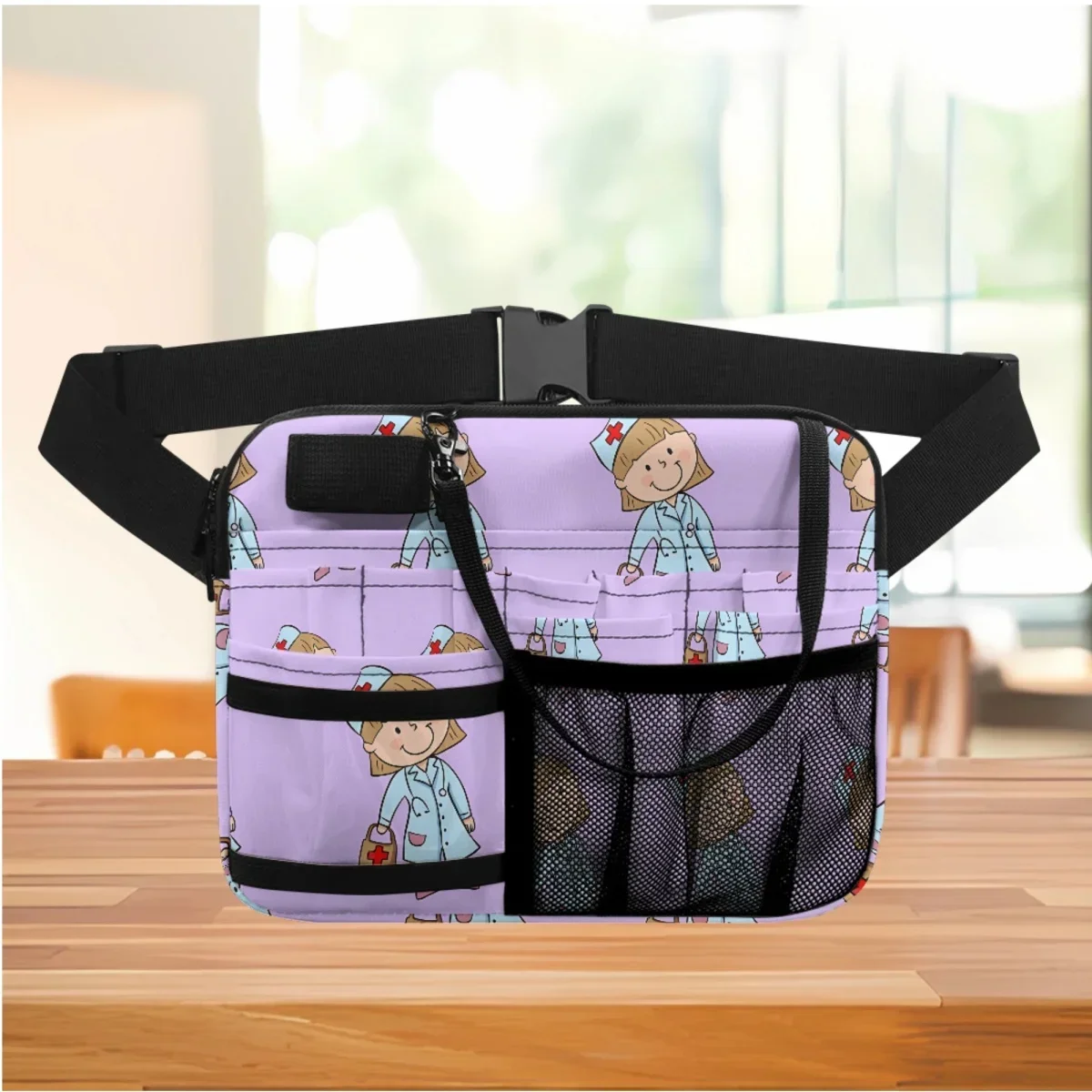 Nurse Fanny Pack Cartoon Nurse Medical Doctor Portable Practical Waist Bag Medicine Stethoscope Bandage Pen Storage Sac Femme
Nurse Fanny Pack Cartoon Nurse Medical Doctor Portable Practical Waist Bag Medicine Stethoscope Bandage Pen Storage Sac Femme
