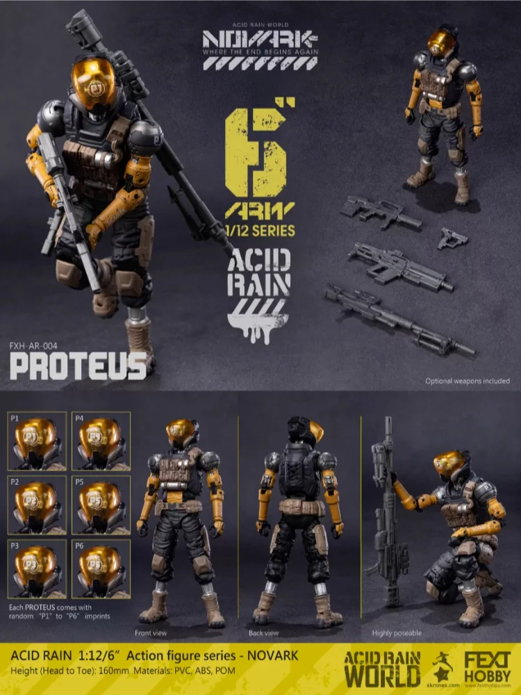 Acid Rain War 6-inch AR004 Soldier 1/12 Scale Action Figure ,P1,P2,P3,P4,P5,P6
Acid Rain War 6-inch AR004 Soldier 1/12 Scale Action Figure ,P1,P2,P3,P4,P5,P6