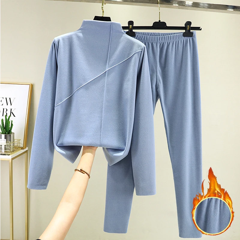 Women's Thermal Underwear Set Self-Heating Fleece Lined Thick Warm Tight Fit Long Sleeve Crew Neck Pants Home Clothes
Women's Thermal Underwear Set Self-Heating Fleece Lined Thick Warm Tight Fit Long Sleeve Crew Neck Pants Home Clothes