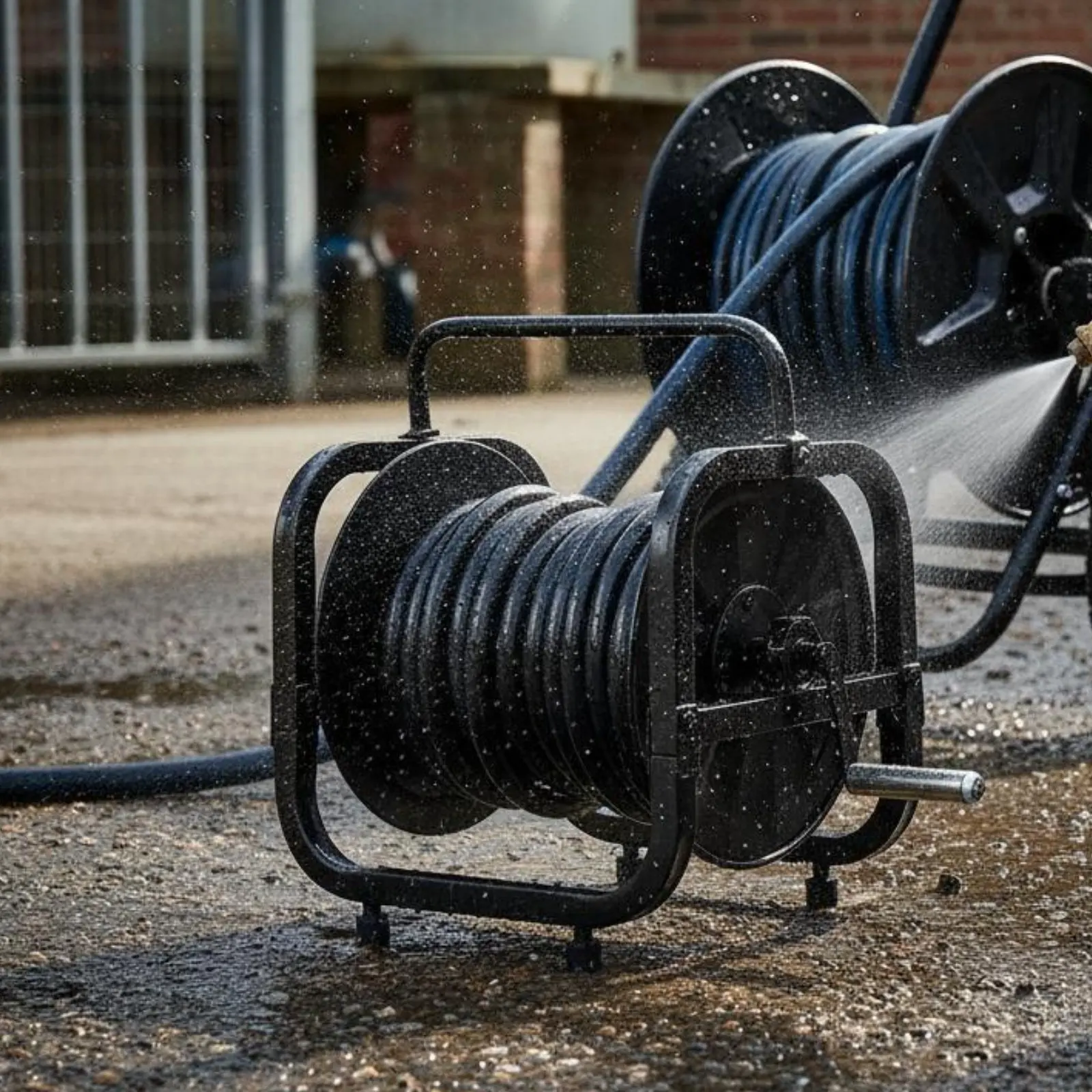 Sprayer Hose Reel Automatic Winding Electric Hose Reel Farm Equipment Heavy Duty Long-Lasting for Farmers, Agriculture
Sprayer Hose Reel Automatic Winding Electric Hose Reel Farm Equipment Heavy Duty Long-Lasting for Farmers, Agriculture