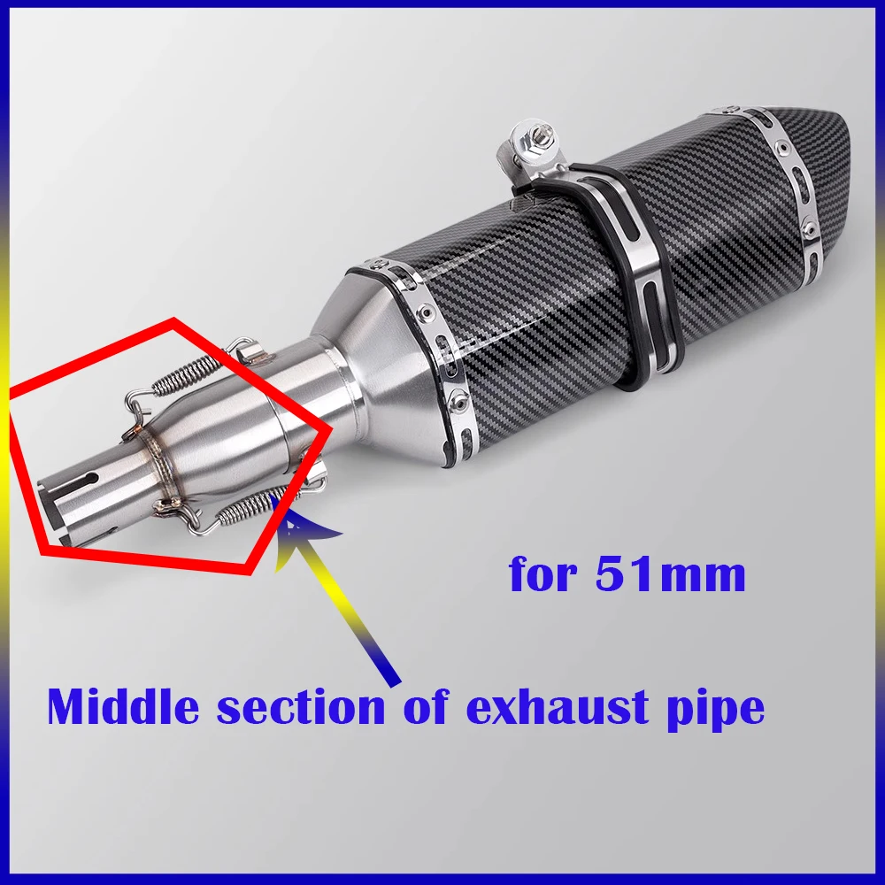 Non-destructive InstallMotorcycle Exhaust Pipe Modification Exhaust Middle Section 28-32-38-45mm Adapter 51mm Exhaust Section
Non-destructive InstallMotorcycle Exhaust Pipe Modification Exhaust Middle Section 28-32-38-45mm Adapter 51mm Exhaust Section