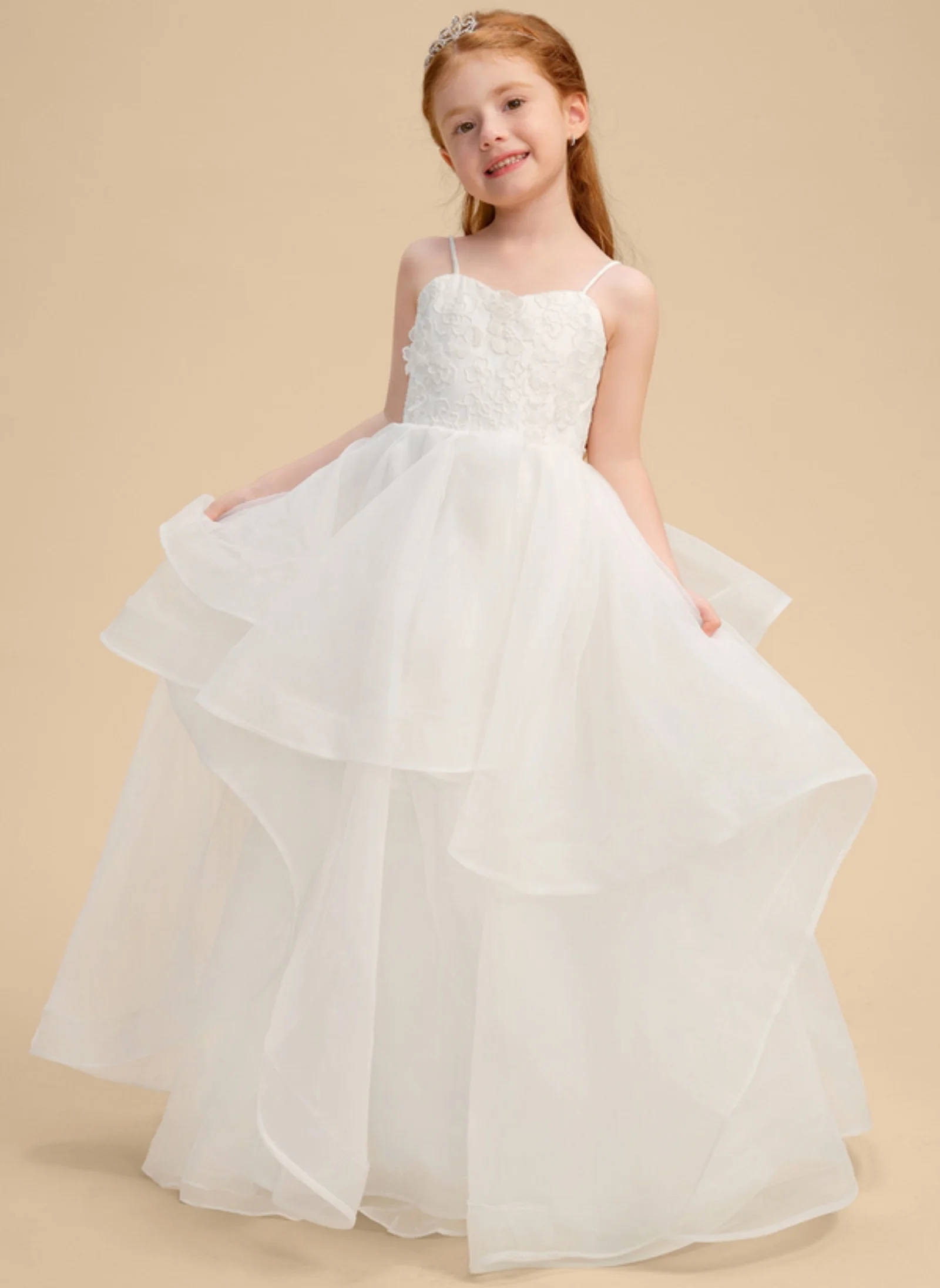 Customized New Flower Girl Dress White Ball-Gown Tulle Sleeveless For Wedding Birthday Party Prom Banquet Holy Communion Gown
Customized New Flower Girl Dress White Ball-Gown Tulle Sleeveless For Wedding Birthday Party Prom Banquet Holy Communion Gown