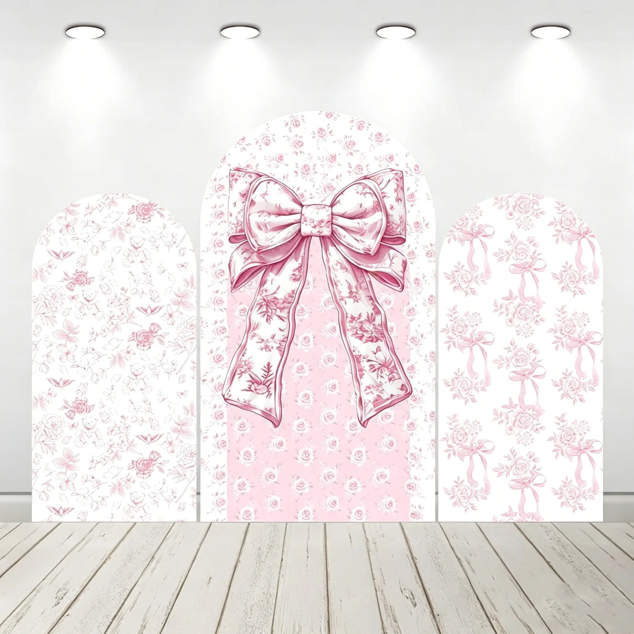 LS 2-Sided Arch Cover Pink Floral Bow Ribbon Backdrop Wall Baby Shower Kids 1st Birthday Party Backgrounds For Photographs
LS 2-Sided Arch Cover Pink Floral Bow Ribbon Backdrop Wall Baby Shower Kids 1st Birthday Party Backgrounds For Photographs