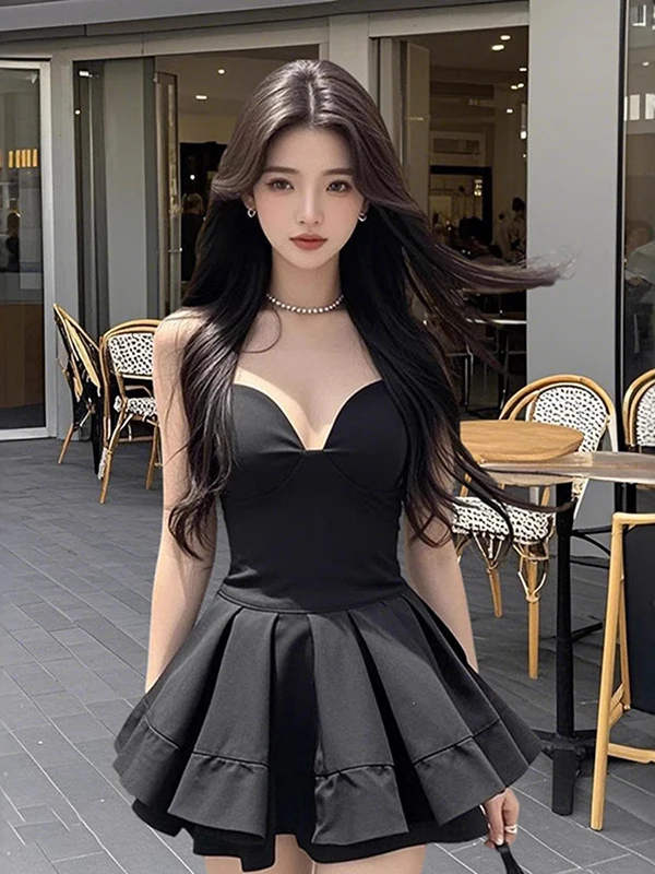 Hebe Sle Puffy Bla Dr Women Summer High Faion Small Size Pure Desire Strapl Birthday Par Dr Skirt
Hebe Sle Puffy Bla Dr Women Summer High Faion Small Size Pure Desire Strapl Birthday Par Dr Skirt