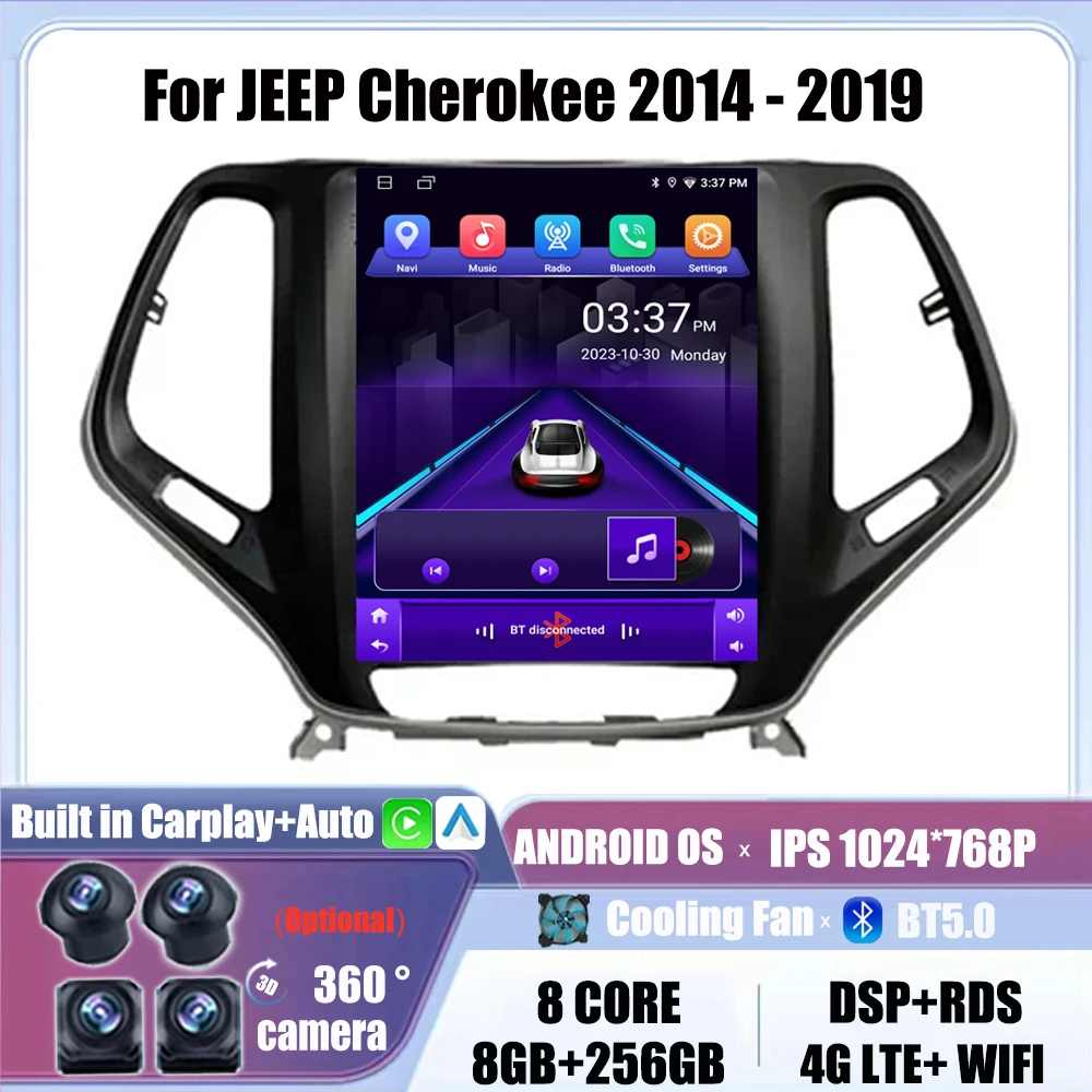 Android Car Multimedia Audio Radio Stereo Player 4G 9.7" For JEEP Cherokee 2014 -2019 Head Unit GPS Navigation WIFI DSP BT
Android Car Multimedia Audio Radio Stereo Player 4G 9.7" For JEEP Cherokee 2014 -2019 Head Unit GPS Navigation WIFI DSP BT