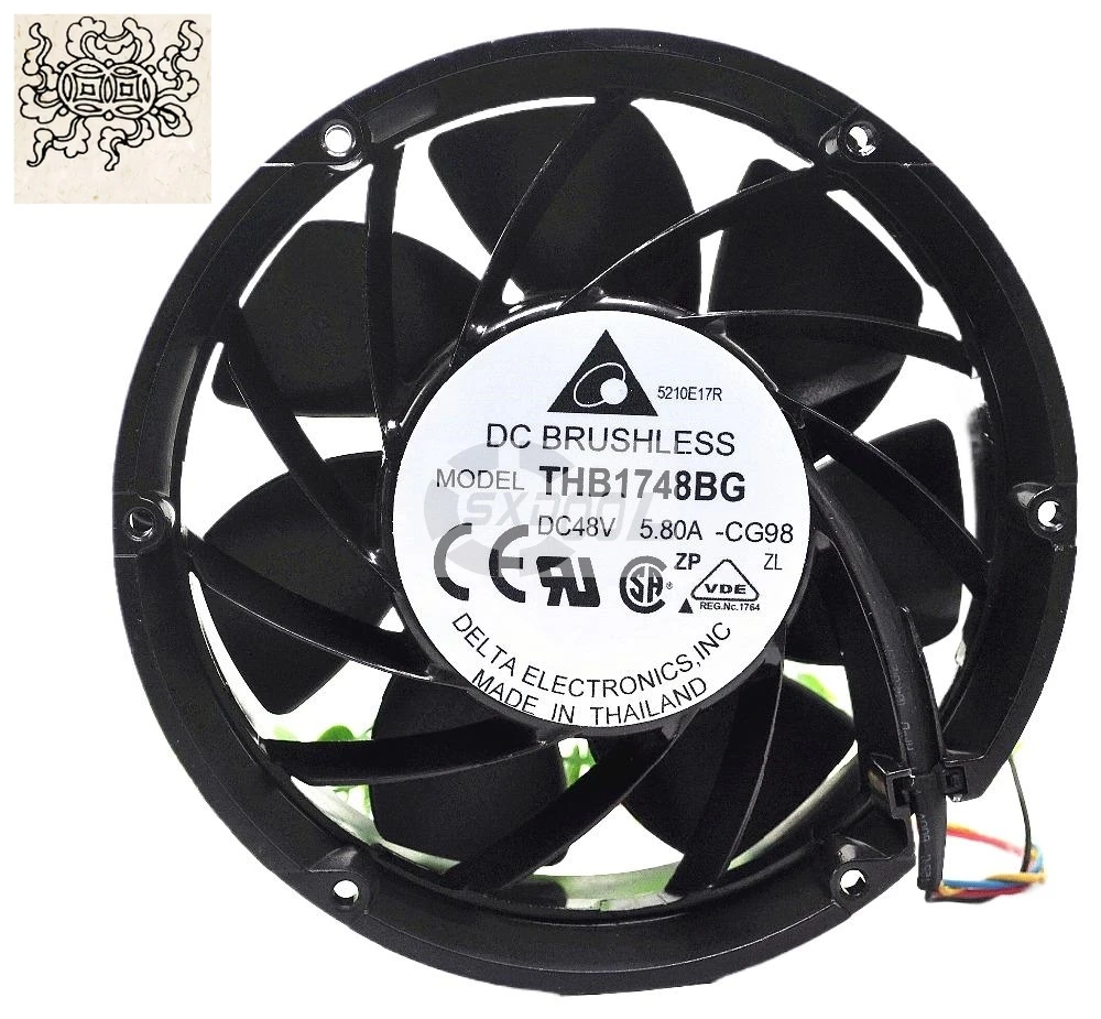Jinlingge for 17cm Fan Delta THB1748BG 172mm 48V 3.5A 607 CFM Axial Cooling Fan Industrial and Telecommunications
Jinlingge for 17cm Fan Delta THB1748BG 172mm 48V 3.5A 607 CFM Axial Cooling Fan Industrial and Telecommunications