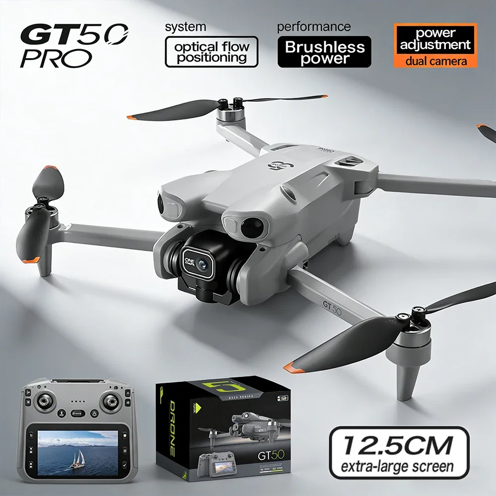 4K Dual Cameras 4.3-inch Screen Remote Control 2026 New GT50 PRO Drone Brushless WiFi Professional Aerial Photography Quadcopter
4K Dual Cameras 4.3-inch Screen Remote Control 2026 New GT50 PRO Drone Brushless WiFi Professional Aerial Photography Quadcopter