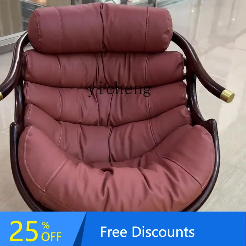 New Chinese Style Black Walnut Wood Leisure Chair Simple Sofa Chair for Balcony Living Room
New Chinese Style Black Walnut Wood Leisure Chair Simple Sofa Chair for Balcony Living Room