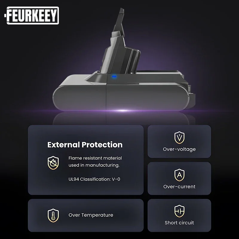 Аккумулятор высокой мощности 5000 мАч для пылесоса Dyson V6/V7/V8/V10/V11 — оригинальный бесшовный сменный пакет
Аккумулятор высокой мощности 5000 мАч для пылесоса Dyson V6/V7/V8/V10/V11 — оригинальный бесшовный сменный пакет