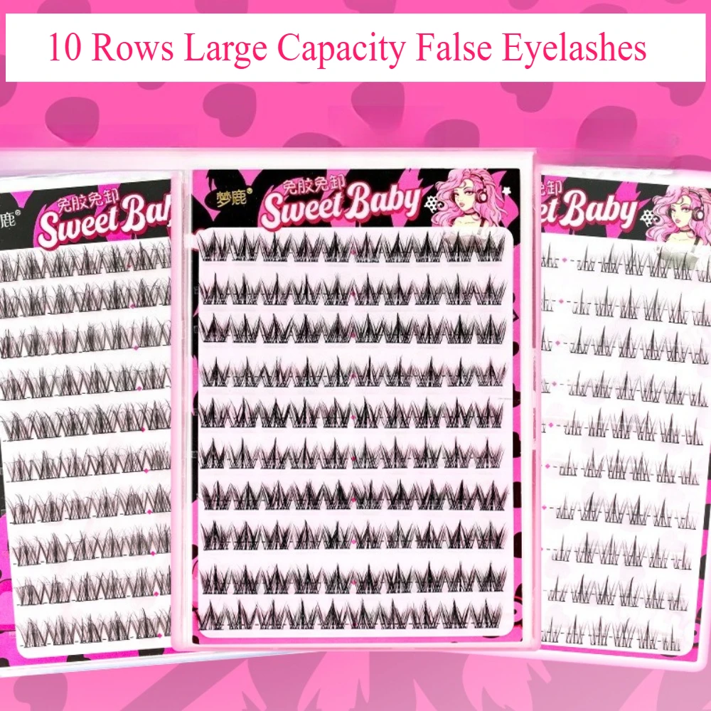 10 Rows Sunflower Large Capacity False Eyelash Individual Cluster Glue-free Fake Eyelash Natural Segmented Lashes DIY Extension
10 Rows Sunflower Large Capacity False Eyelash Individual Cluster Glue-free Fake Eyelash Natural Segmented Lashes DIY Extension