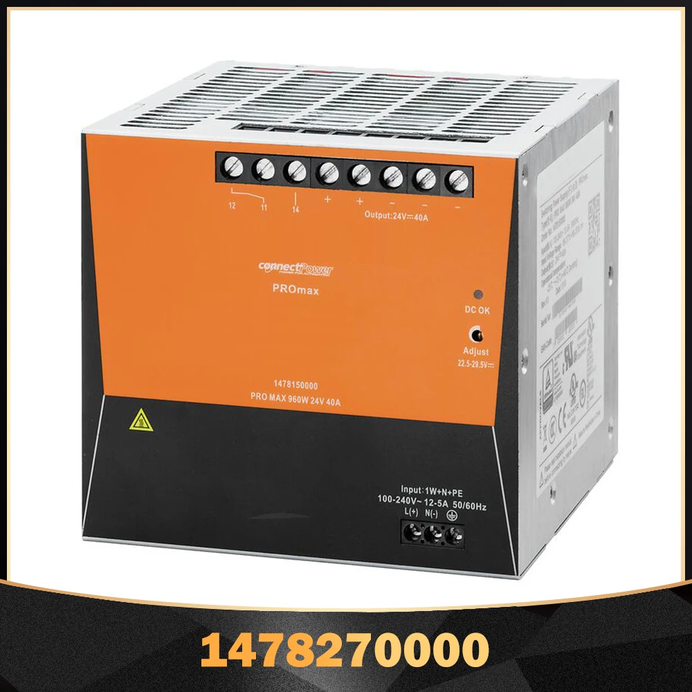 1478270000 для импульсного источника питания Weidmuller PRO MAX 960 Вт 48 в 20 А
1478270000 для импульсного источника питания Weidmuller PRO MAX 960 Вт 48 в 20 А