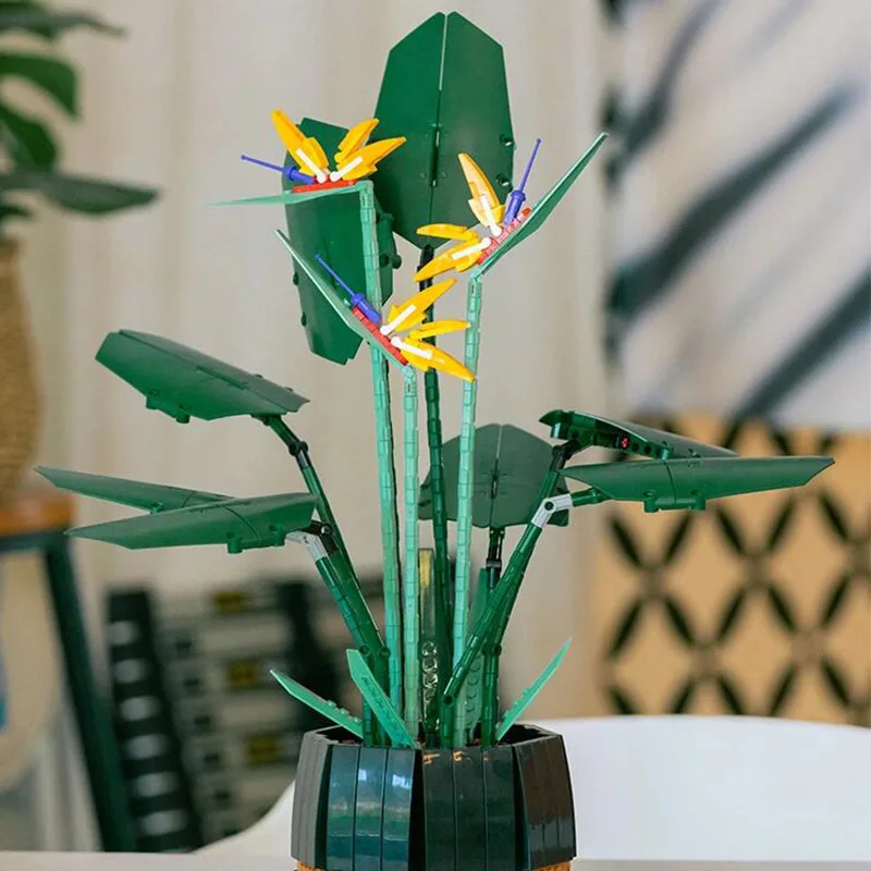1173PCS Bird Of Paradise Bouquet Rose Model 10289 Building Block Bricks Unziptoy Diy Potted Illustration Holiday Girlfriend Gift
1173PCS Bird Of Paradise Bouquet Rose Model 10289 Building Block Bricks Unziptoy Diy Potted Illustration Holiday Girlfriend Gift