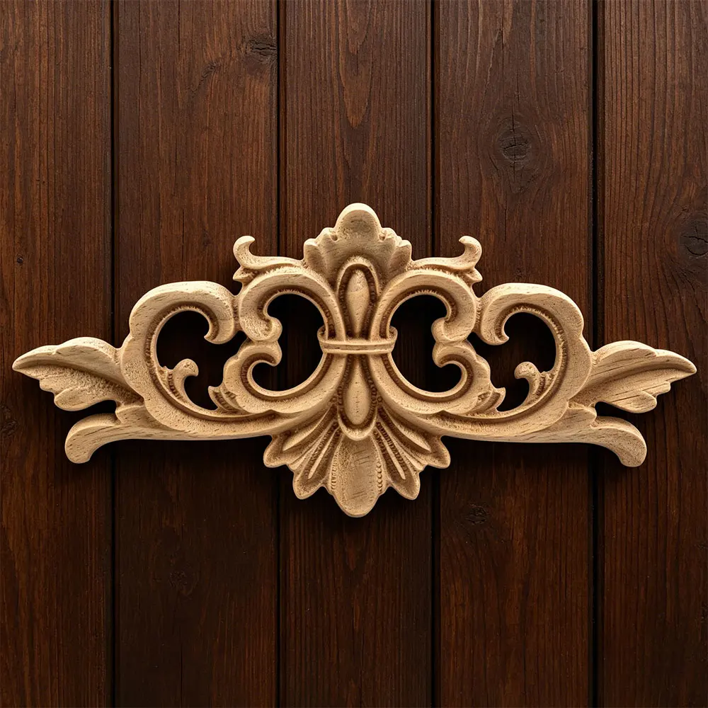 Unpainted Carved Exquisite Long Round Wooden Home Decoration Window Decoration Doors Wood Applique Wood Decal Wood Craft
Unpainted Carved Exquisite Long Round Wooden Home Decoration Window Decoration Doors Wood Applique Wood Decal Wood Craft