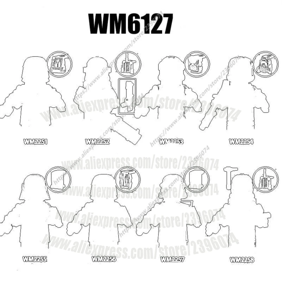 Фигурки из фильмов, строительные блоки, кирпичи WM6127 WM2251 WM2252 WM2253 WM2254 WM2255 WM2256 WM2257 WM2258, подарочные игрушки
Фигурки из фильмов, строительные блоки, кирпичи WM6127 WM2251 WM2252 WM2253 WM2254 WM2255 WM2256 WM2257 WM2258, подарочные игрушки