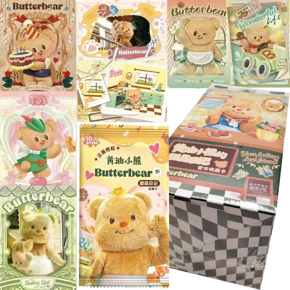 Butter Bear Collection Cards for Kids Anime Cartoon Cute Role Dessert Diary Series Birthday Party Exquisite Hobby Cards Toy Gift
Butter Bear Collection Cards for Kids Anime Cartoon Cute Role Dessert Diary Series Birthday Party Exquisite Hobby Cards Toy Gift