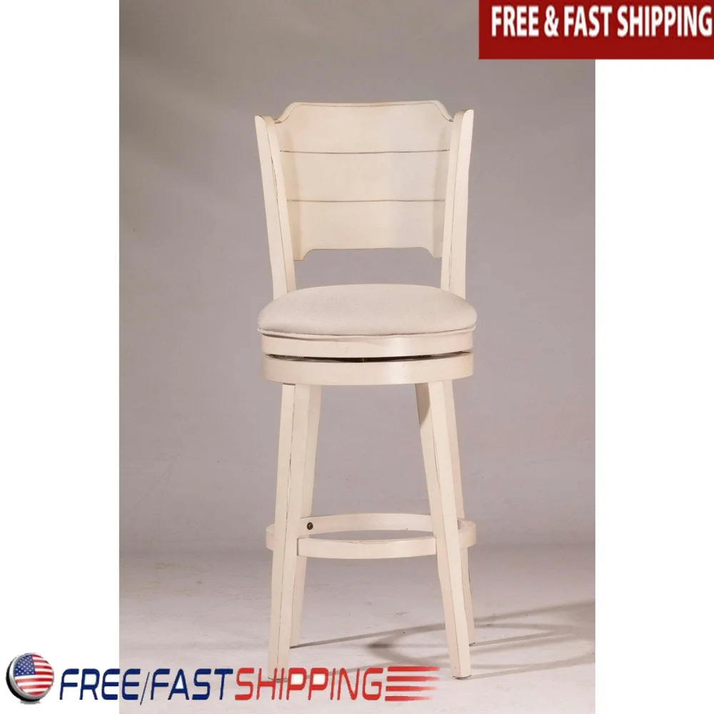 Swivel Bar Stool with Slat Back Fog Gray Upholstery Comfortable Seat Dining Kitchen Island Counter Height Furniture
Swivel Bar Stool with Slat Back Fog Gray Upholstery Comfortable Seat Dining Kitchen Island Counter Height Furniture