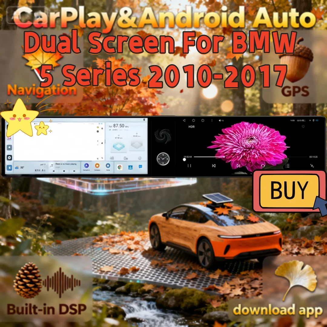 12.3 Dual Android 13 Multimedia Player For BMW 5 Series F10 F11 2010-2017 Wireless CarPlay CIC NBT Head Unit Bluetooth 4G WiFi
12.3 Dual Android 13 Multimedia Player For BMW 5 Series F10 F11 2010-2017 Wireless CarPlay CIC NBT Head Unit Bluetooth 4G WiFi