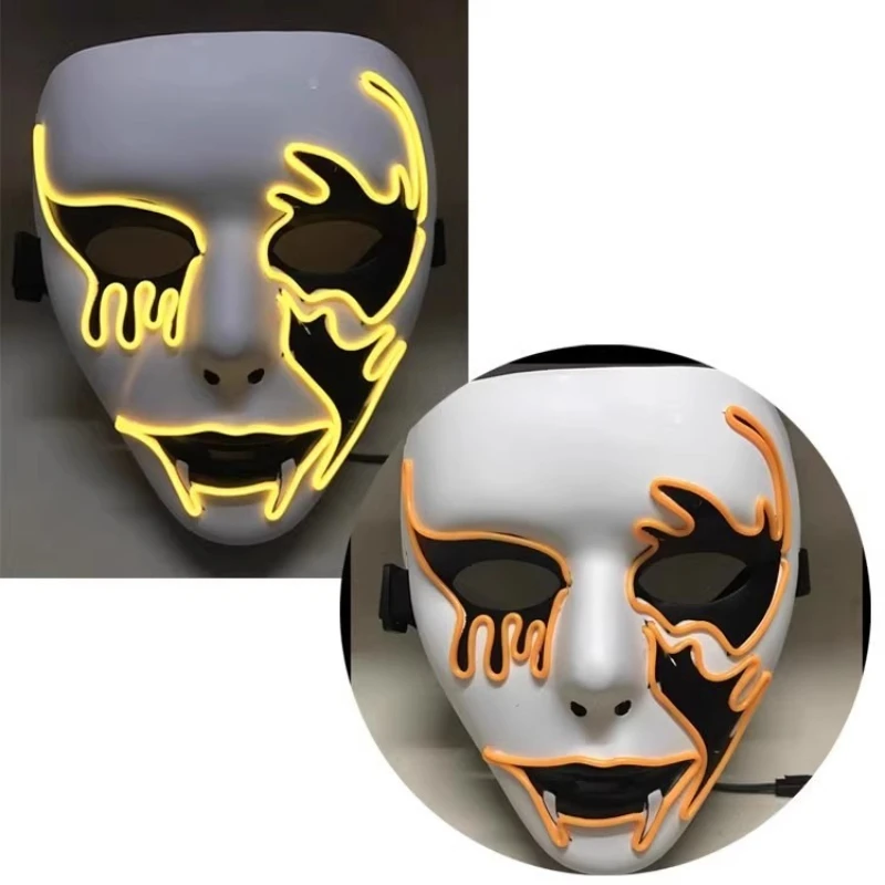 LED Glowing Mask Bar Party Horror Atmosphere Performance Grimace Glowing Skull Mask Halloween Cold Gloss Mask
LED Glowing Mask Bar Party Horror Atmosphere Performance Grimace Glowing Skull Mask Halloween Cold Gloss Mask