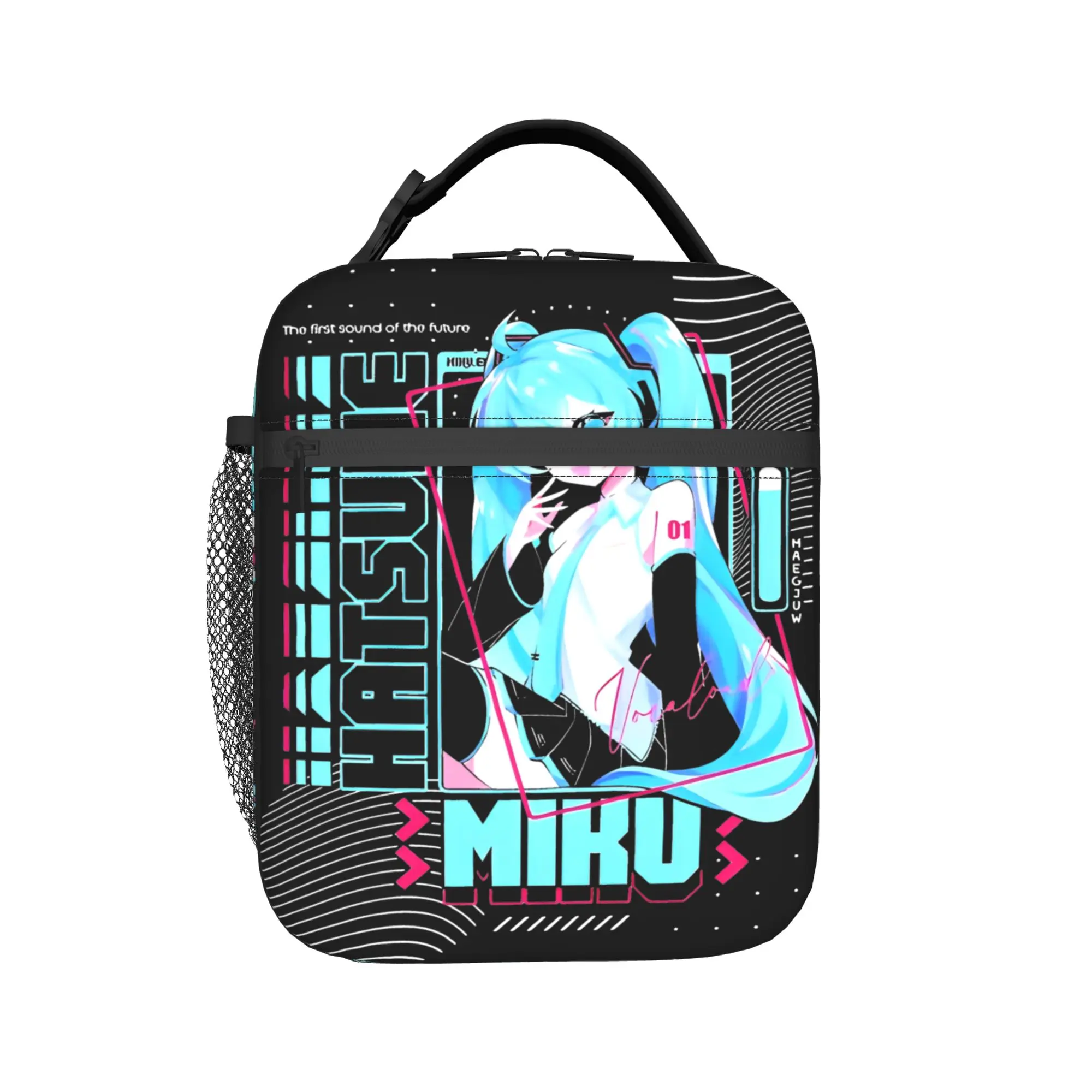 Anime Hatsune Miku Music Insulated Lunch Bag for Men Women Storage Food Box Thermal Cooler Lunch Boxes For School Office
Anime Hatsune Miku Music Insulated Lunch Bag for Men Women Storage Food Box Thermal Cooler Lunch Boxes For School Office